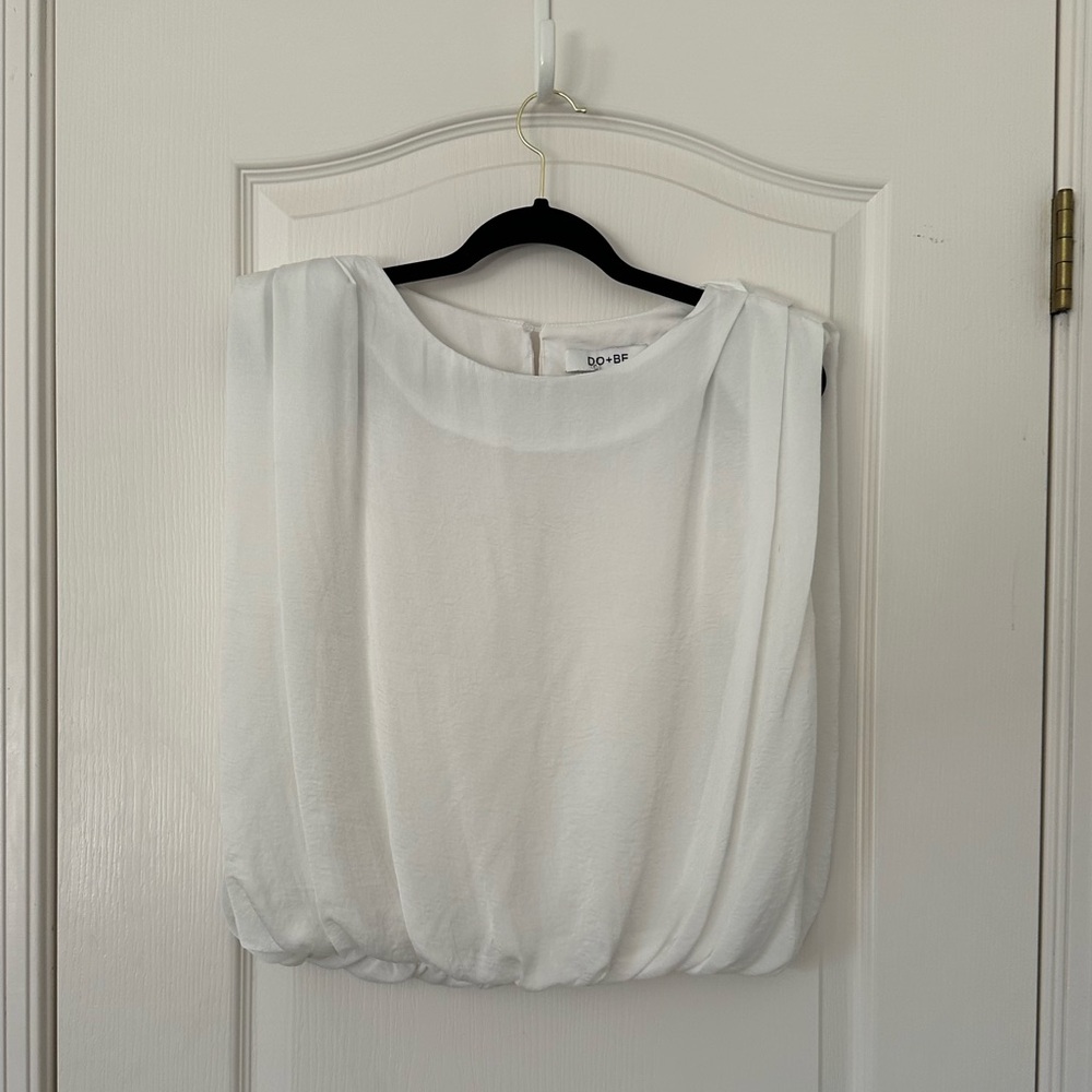 Do + Be bubble top with shoulder pads